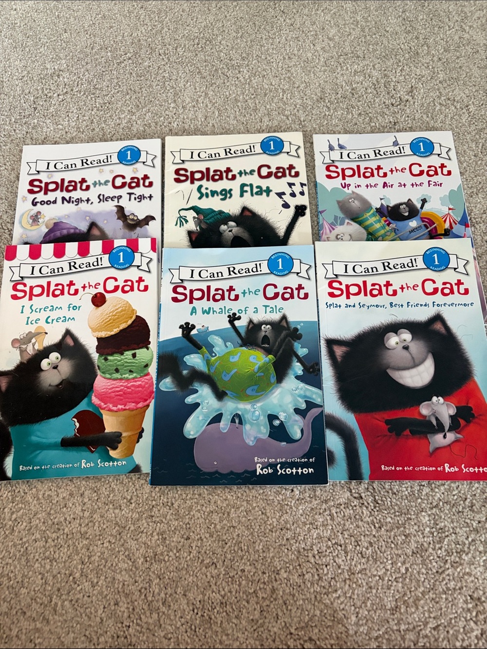 Splat the Cat Kids Book Set - Colorful Covers
